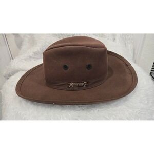 Driza-Bone Brown Waxed Cotton Bush Hat Mens Outback Australian‎ Style Hat